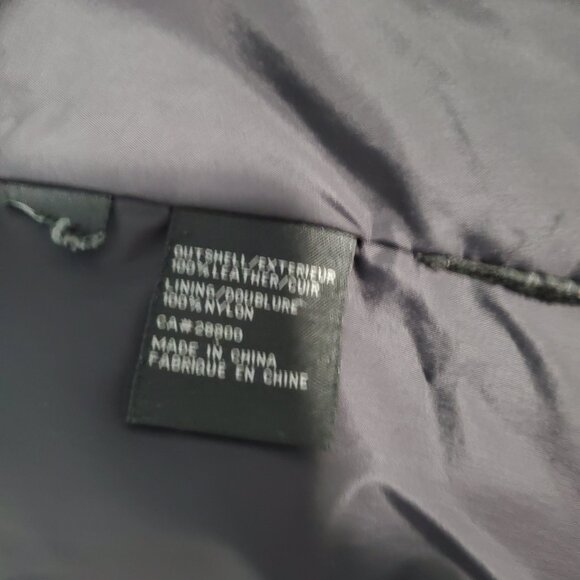 Vintage RUDSAK Black Leather Trench Coat | Double Breasted | Rare Est. 1994 Logo - Picture 7 of 7